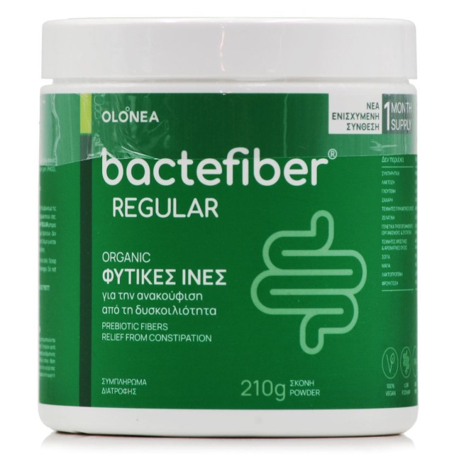 Olonea Bactefiber Regular Συμπλήρωμα Διατροφής σε Σκόνη για τη Δυσκοιλιότητα, 210g