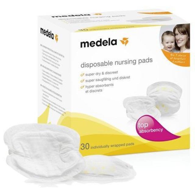 Medela Επιθέματα Στήθους Safe & Dry 30τμχ