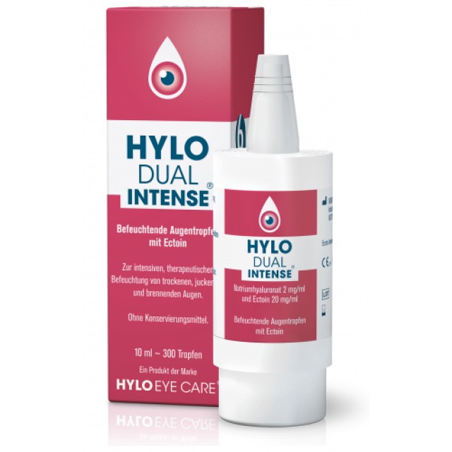 Ursapharm Hylo Dual Intense Οφθαλμικές Σταγόνες με Υαλουρονικό Οξύ για Ξηροφθαλμία 10ml