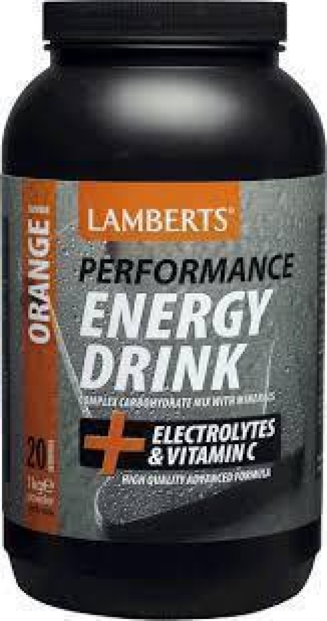 Lamberts Energy Drink Orange με Ηλεκτρολύτες και Βιταμίνη C, 1000gr