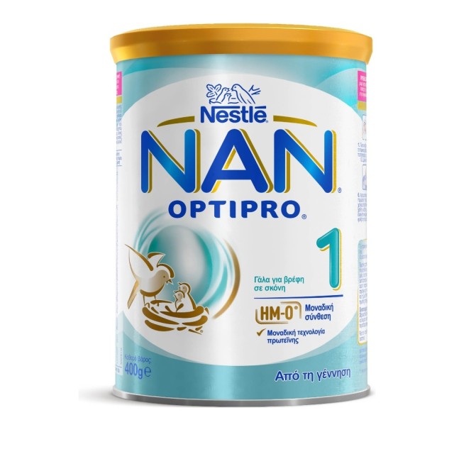 Nestle Γάλα σε Σκόνη Nan Optipro 1 0m+ Γάλα σε Σκόνη για Βρέφη Από τη Γέννηση, 400gr