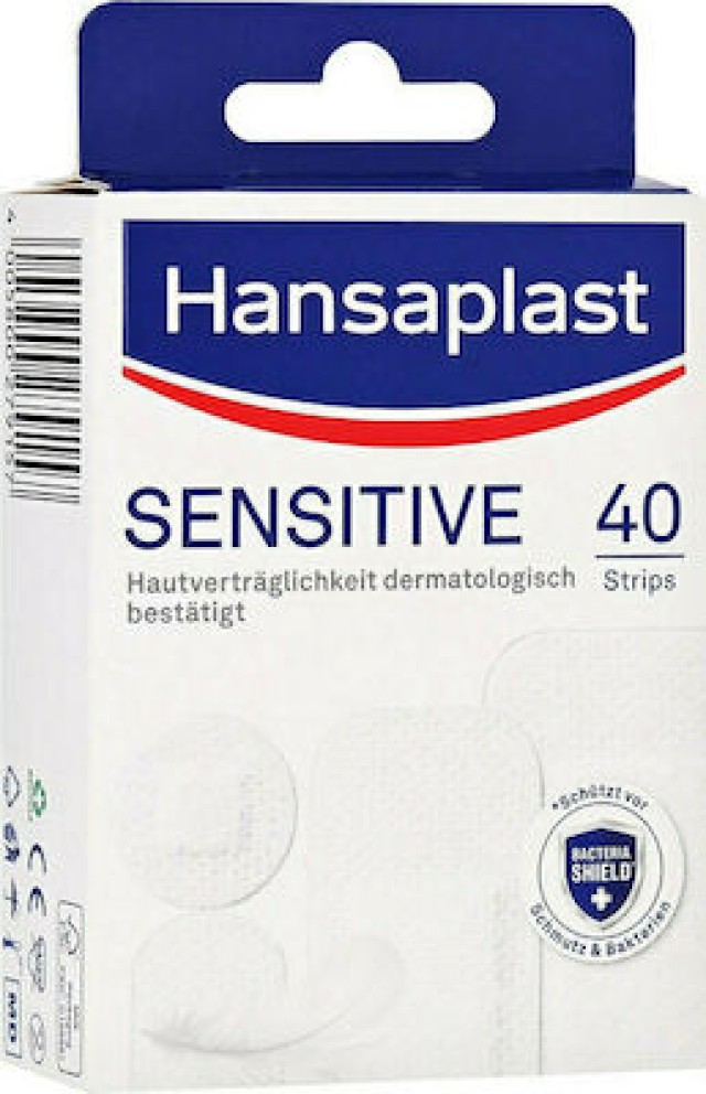 Hansaplast Αυτοκόλλητα Επιθέματα Sensitive 40 Τεμάχια