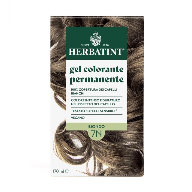 Herbatint Permanent Haircolour Gel Βαφή Μαλλιών Χωρίς Αμμωνία 7N Ξανθό, 170ml