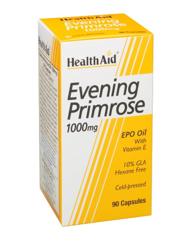 Health Aid Evening Primrose 1000mg Economy Συμπλήρωμα Διατροφής Για Γυναίκες Με Προεμμηνορροϊκό Σύνδρομο, 90 Κάψουλες