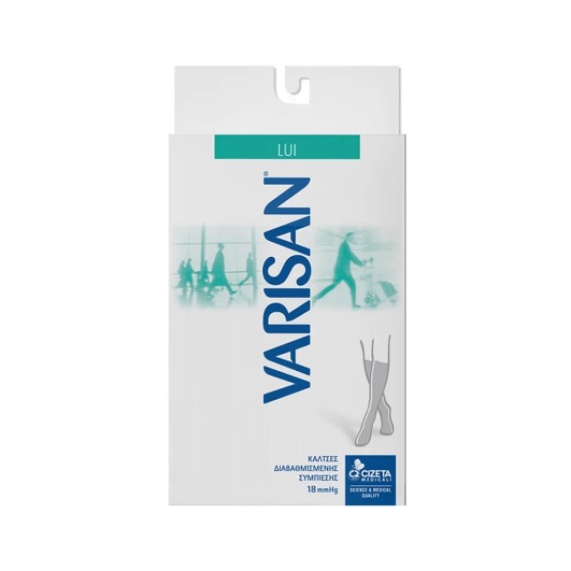 Varisan Lui Κάλτσες Διαβαθμισμένης Συμπίεσης 18mmHg 862 Nero No 2 (40-41)