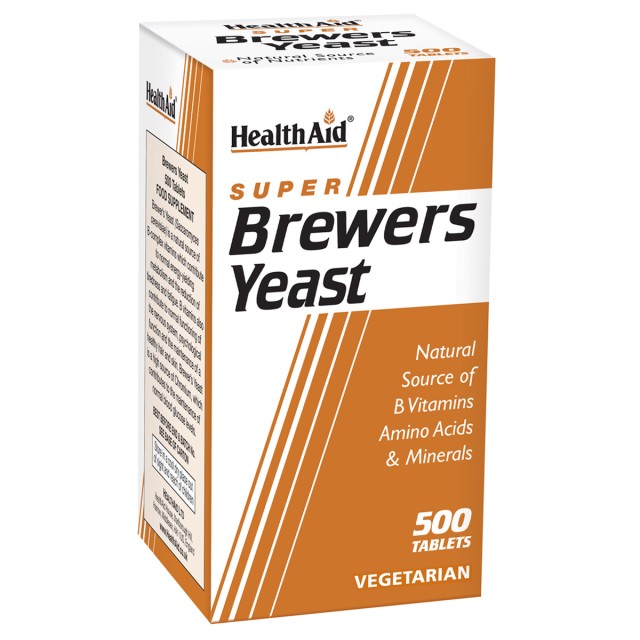 Health Aid Brewers Yeast Μαγιά Μπύρας 300mg, 500 Ταμπλέτες