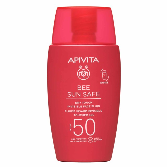 Apivita Bee Sun Safe Dry Touch Αντιηλιακή Λεπτόρρευστη Κρέμα Προσώπ...