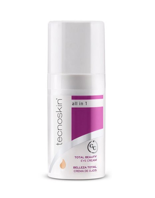 Tecnoskin Total Beauty Eye Cream Αντιρυτιδική Kρέμα Ματιών με Χρώμα για Μαύρους Κύκλους, 15ml