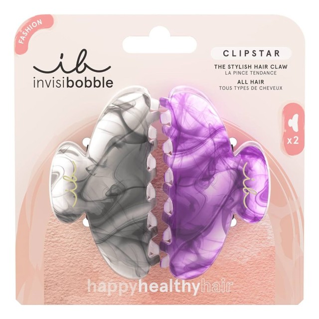 Invisibobble Clipstar My Rainboo Κλάμερ Μαλλιών, 2 Τεμάχια