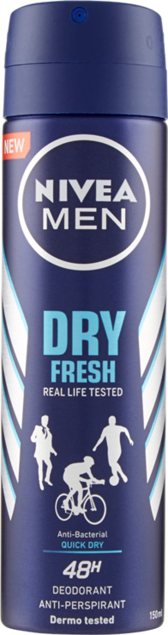 Nivea Men Dry Fresh Anti Perspirant Deodorant Ανδρικό Αποσμητικό Spray 48ωρης Προστασίας, 150ml