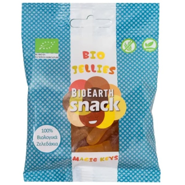 Bioearth Snack Bio Jellies Magic Keys Βιολογικά Ζελεδάκια-Κλειδάκια...