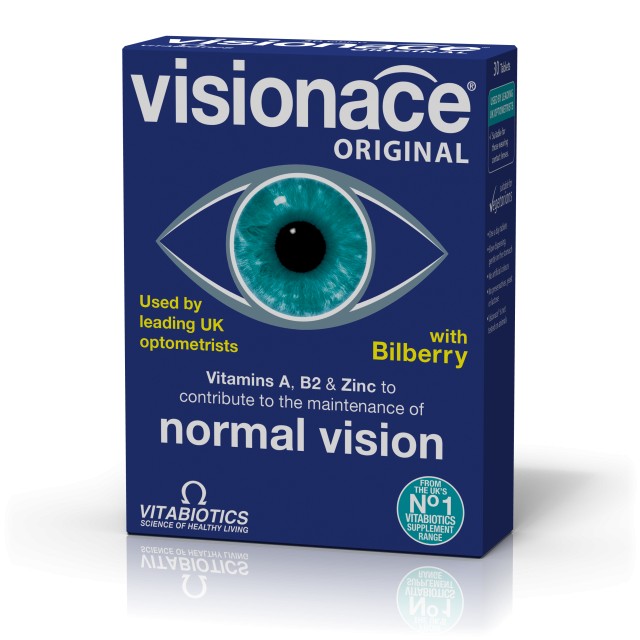 Vitabiotics Visionace Ωφέλιμη Δράση Στην Υγεία των Ματιών, 30 Ταμπλέτες