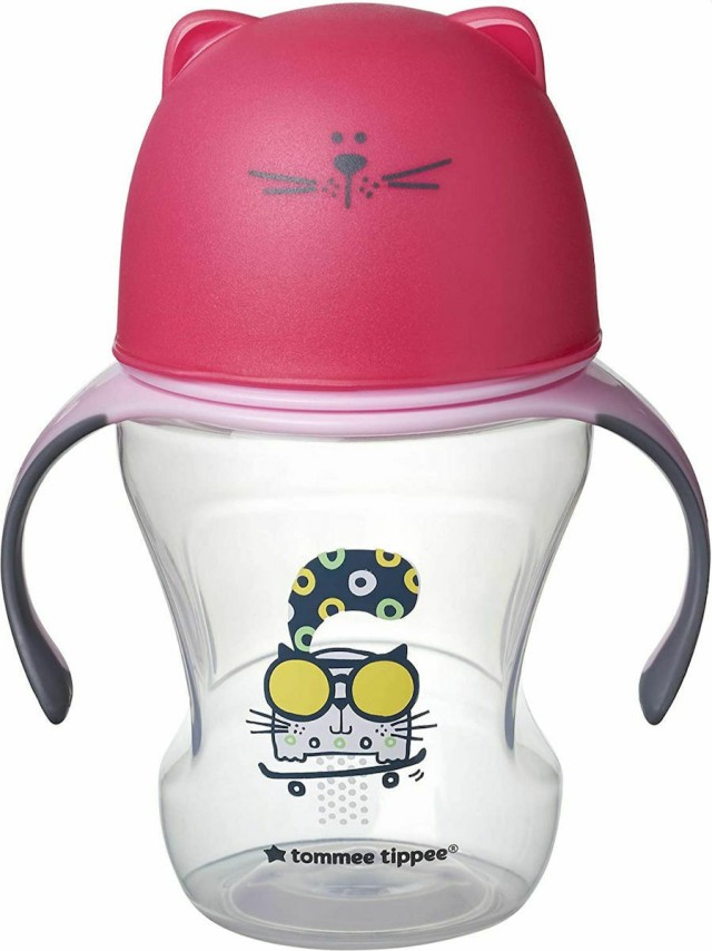 Tommee Tippee Εκπαιδευτικό Κύπελο Soft Sippee με Στόμιο και Λαβές Pink 6m+, 230ml