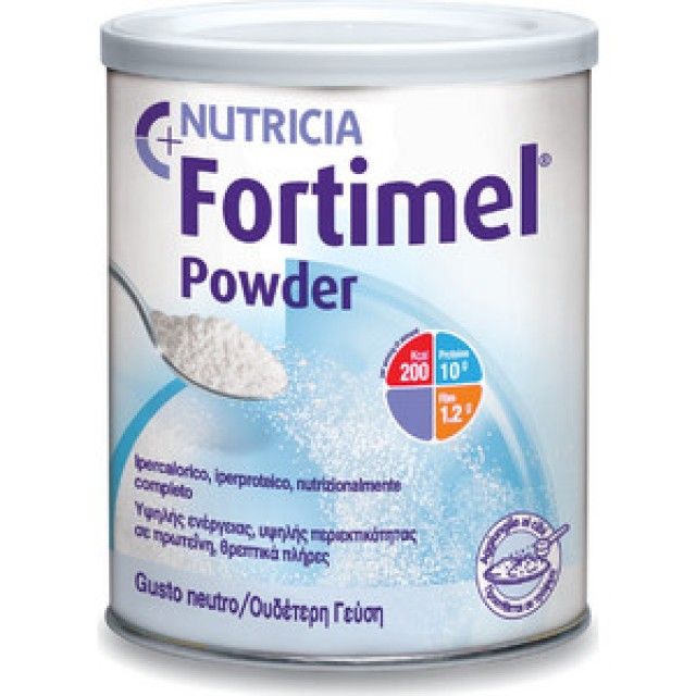 Fortimel Powder Πλήρες Διατροφικό σκεύασμα Υψηλής περιεκτικότητας Πρωτεΐνης και Ενέργειας, 335gr
