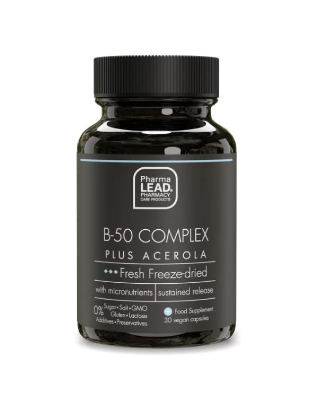 Pharmalead Black Range B-50 Complex Plus Acerola, 30 Κάψουλες