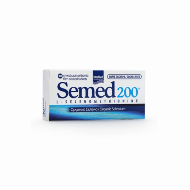 Semed 200mg Αντιοξειδωτικό Συμπλήρωμα Οργανικού Σεληνίου, 30 Ταμπλέτες
