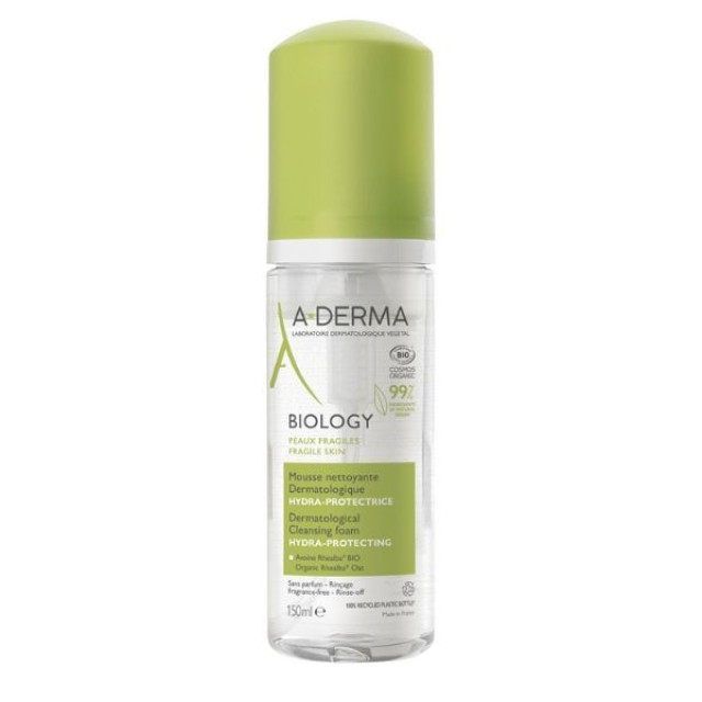 A-Derma Biology Cleansing Foam Αφρός Καθαρισμού, 150ml