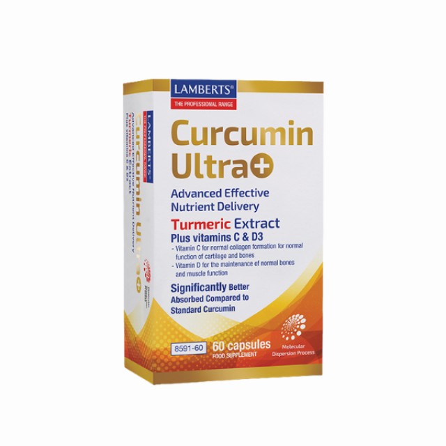 Lamberts Curcumin Ultra+ Συμπλήρωμα Διατροφής με Εκχύλισμα Κουρκουμ...