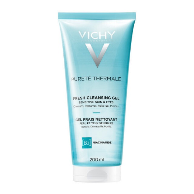 Vichy Gel Καθαρισμού Purete Thermale Fresh Cleansing Gel B3 & Niacinamide για Ευαίσθητες Επιδερμίδες, 200ml