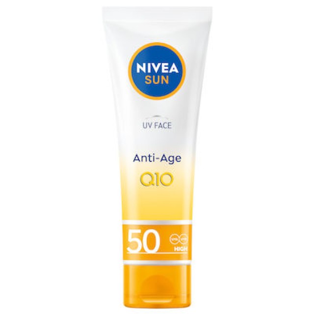 Nivea Sun Anti-Age Q10 Αντηλιακή Κρέμα Προσώπου με SPF50, 50ml