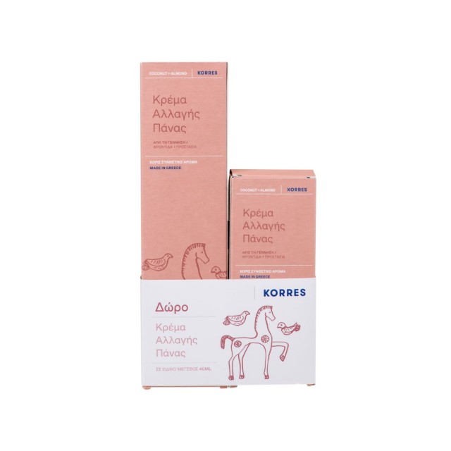 Korres Promo Κρέμα Αλλαγής Πάνας με Καρύδα και Αμύγδαλο, 150ml + 40ml