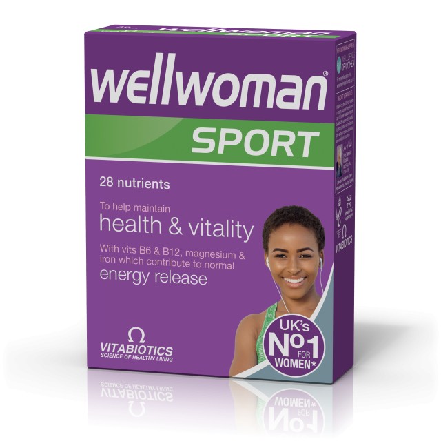 Vitabiotics Wellwoman Sport & Fitness Συμπλήρωμα Διατροφής για Γυναίκες που Αθλούνται, 30 Ταμπλέτες