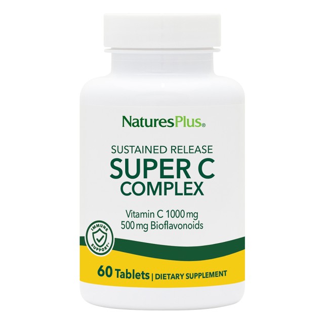 Natures Plus Super C Complex 1000mg, 60 Ταμπλέτες