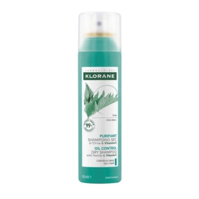 Klorane Ortie Dry Shampoo με Τσουκνίδα για Λιπαρά Μαλλιά, 150ml