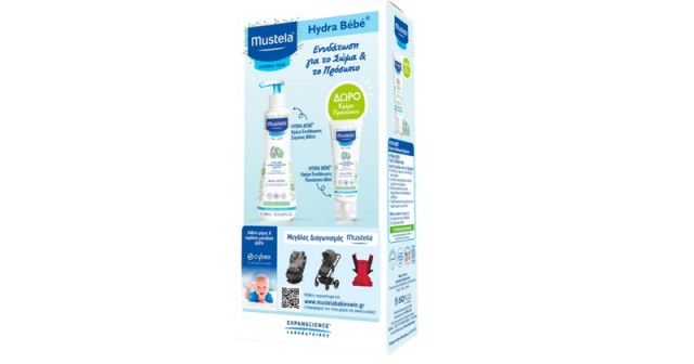 Mustela Hydra Bebe Body Lotion 300ml + Δώρο Hydra Bebe Facial Cream 40ml