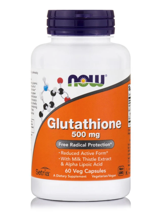 Now Foods Glutathione 500 mg Silymarin + Alpha Lipoic Acid, 60 Capsules...