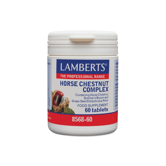 Lamberts Horse Chestnut Complex Σύμπλεγμα Αγριοκαστανιάς & Βοτάνων για την Υγεία Κυκλοφορικού Συστήματος, 60 Ταμπλέτες