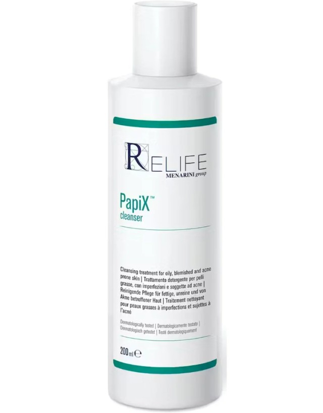 ReLife PapiX Cleanser Kαθημερινό Καθαριστικό Για Το Λιπαρό Και Με Τάση Για Ακμή Δέρμα, 200ml
