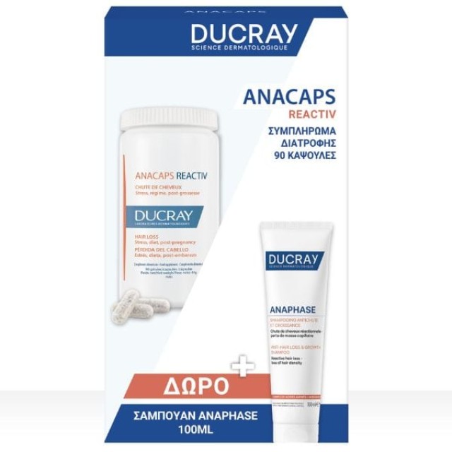 Ducray Promo Anacaps Reactiv Συμπλήρωμα για την Τριχόπτωση 90caps +...
