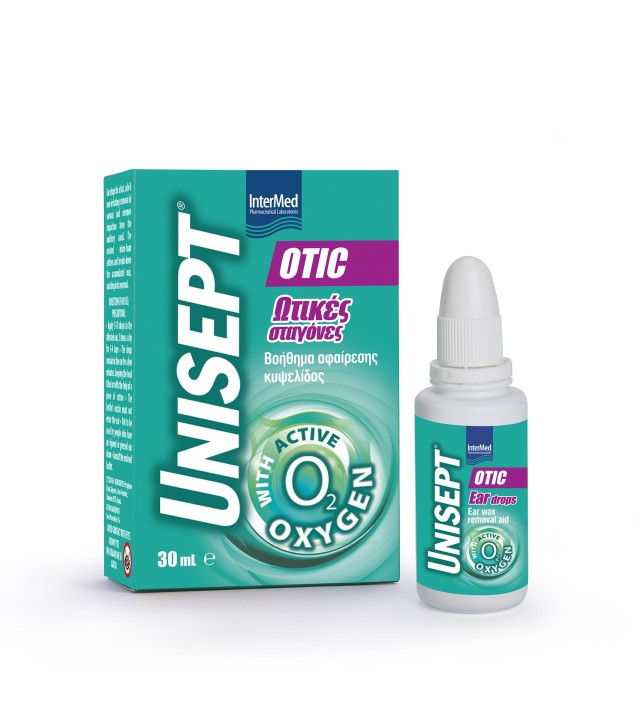 Unisept Otic Drops Ωτικές Σταγόνες για την Κυψελίδα, 30ml
