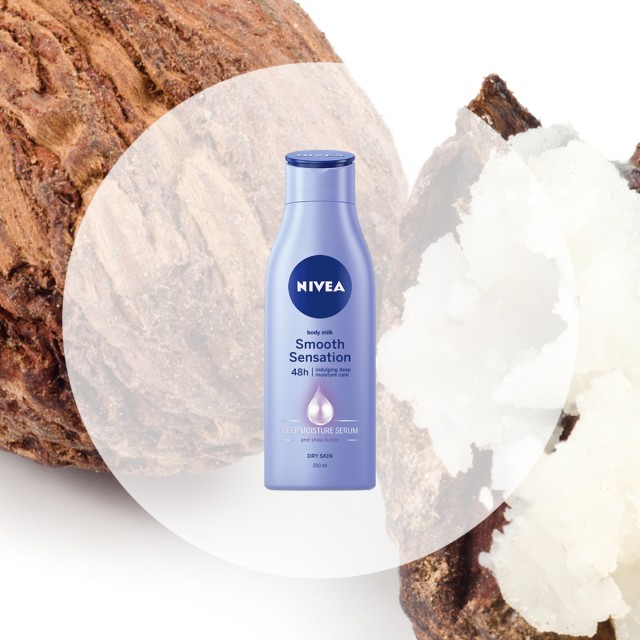 Nivea Smooth Sensation Γαλάκτωμα Σώματος για Ξηρή Επιδερμίδα, 250ml