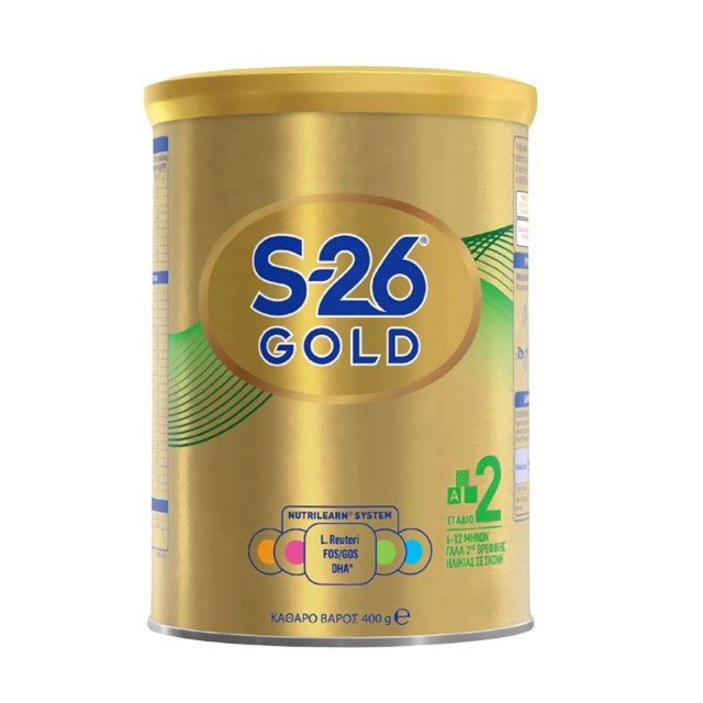 Wyeth S-26 Gold 2 Βρεφικό Γάλα σε Σκόνη Κατάλληλο Από τον 6ο Μήνα, 400g