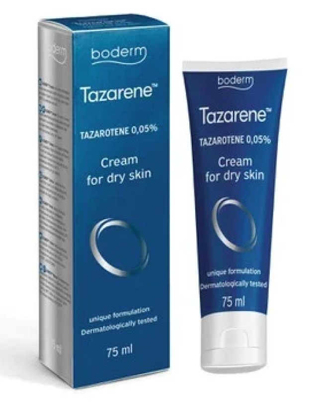 Boderm Tazarene Κρέµα για Πολύ Ξηρό Δέρµα Tazarotene 0.05% 75ml