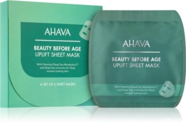 Ahava Beauty Before Age Uplift Sheet Mask Μάσκα Προσώπου για Σύσφιξη 17gr, 6 Τεμάχια