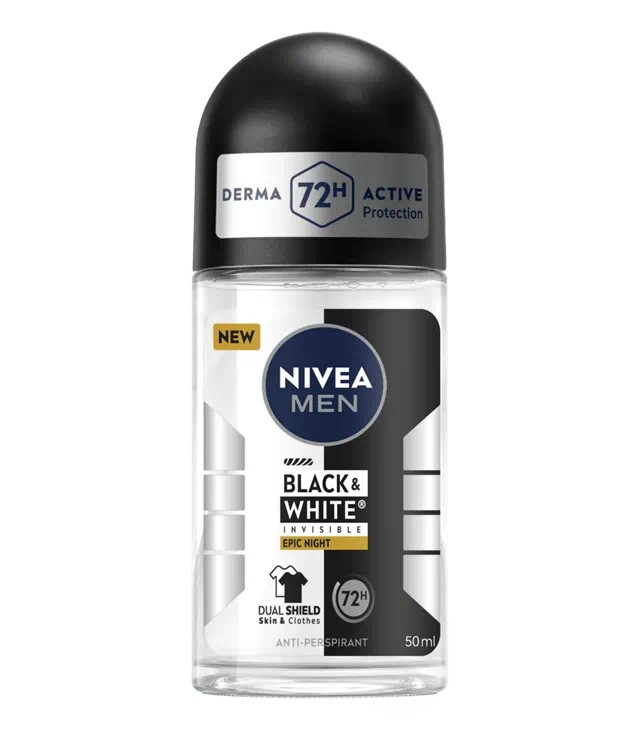 Nivea Men Black & White Epic Night Roll-on Deodorant Ανδρικό Αποσμη...