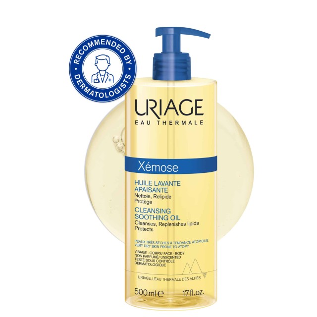 Uriage Xémose Cleansing Oil, Καθαριστικό Λάδι Προσώπου & Σώματος, 500ml