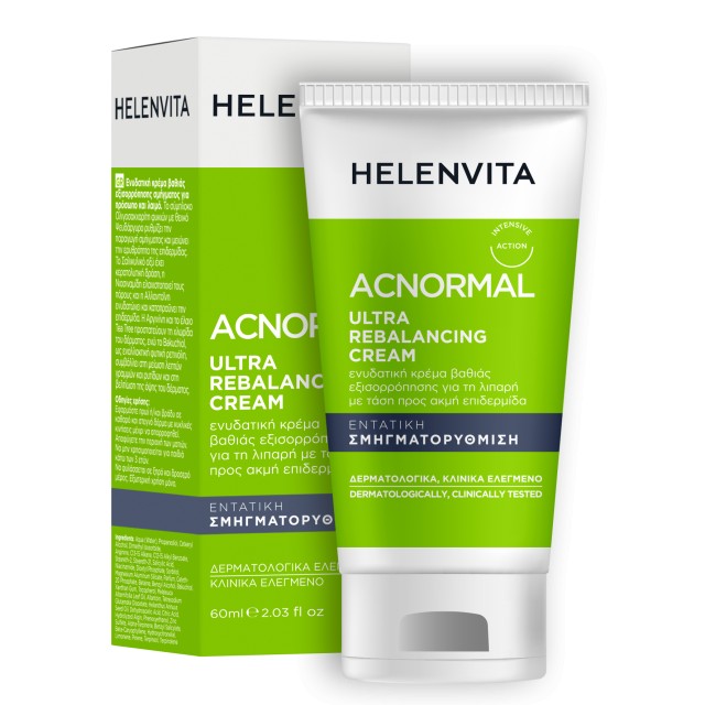 Helenvita Acnormal Ultra Rebalancing Cream Ενυδατική Κρέμα για Λιπα...