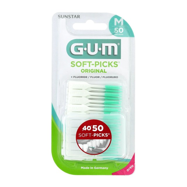 Gum Soft-Picks Regular Μεσοδόντια Bουρτσάκια Δοντιών, 50 Τεμάχια