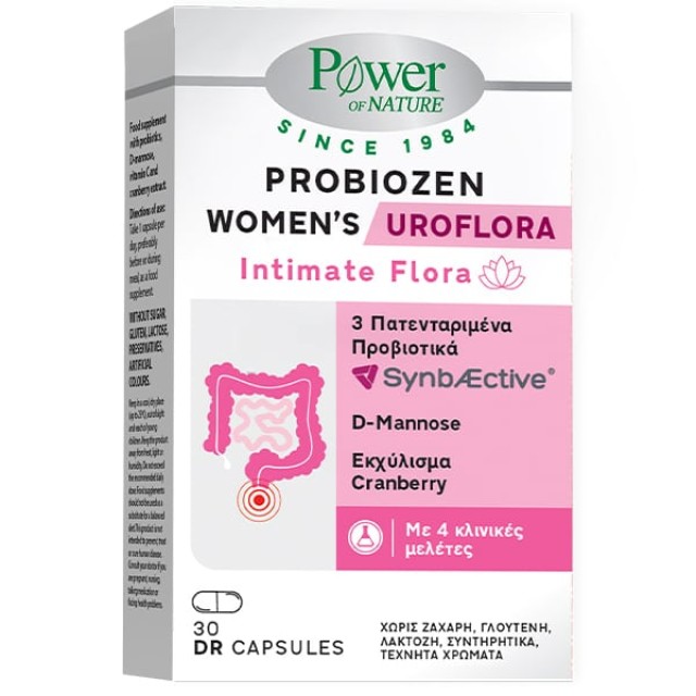Power οf Nature Platinum Range Probiozen Womens Uroflora Intimate F...