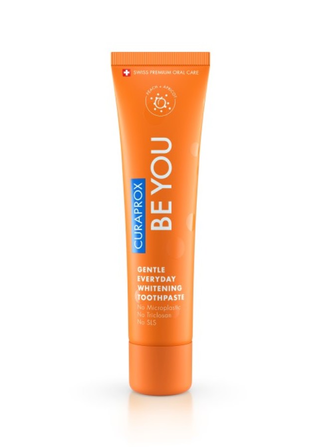 Curaprox Be You Toothpaste Peach & Apricot για Καθημερινή Προστασία & Λεύκανση 60ml