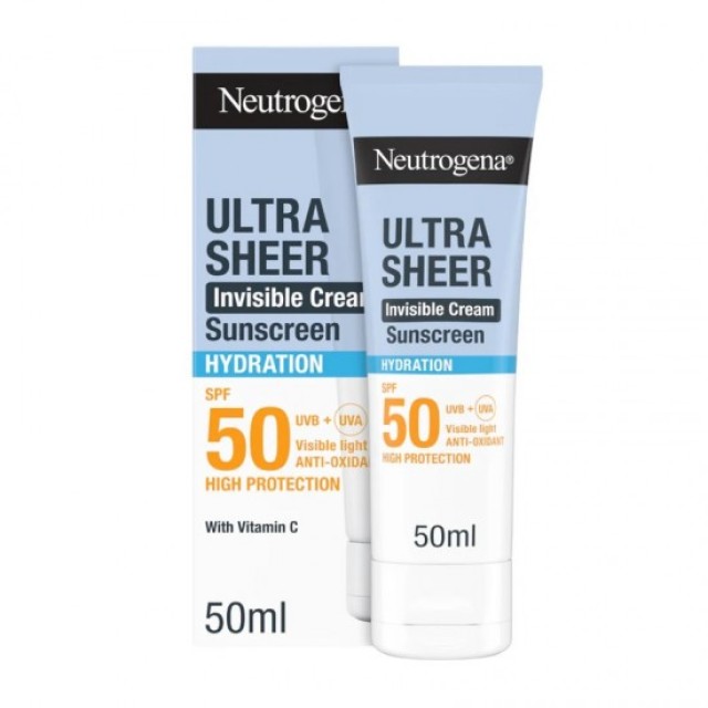 Neutrogena Ultra Sheer Invisible Cream Sunscreen Hydration SPF50 Αν...
