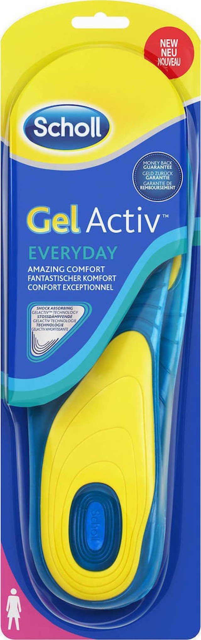 Scholl Gelactiv Everyday Γυναικείοι 1 ζευγάρι