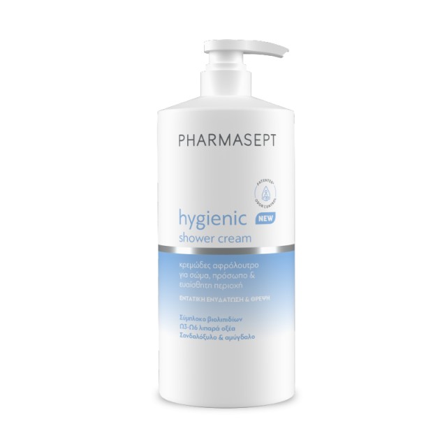 Pharmasept Hygienic Shower Cream Κρεμώδες Αφρόλουτρο Καθημερινής Χρήσης, 1000ml