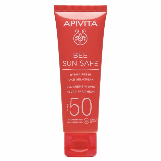 Apivita Bee Sun Safe Hydra Fresh Ενυδατική Αντηλιακή Κρέμα Gel Προσώπου Ελαφριάς Υφής SPF50, 50ml