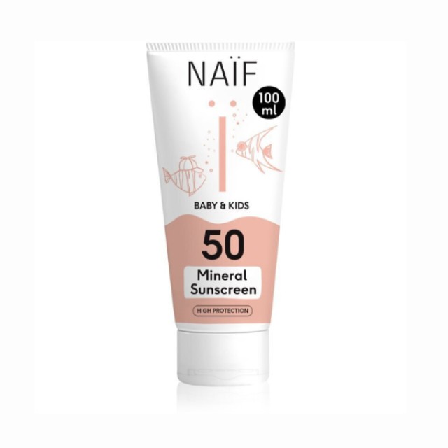 Naif Baby & Kids Mineral Sunscreen Αντηλιακό Γαλάκτωμα Προσώπου και...