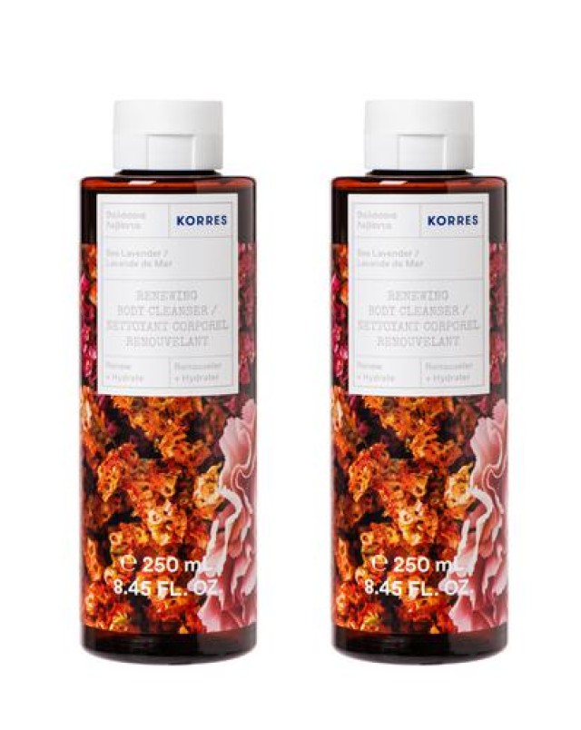 Korres Promo Body Cleanser Sea Levander Αφρόλουτρο με Λεβάντα, 2x250ml